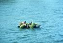 Farmers in a boat on the Nile